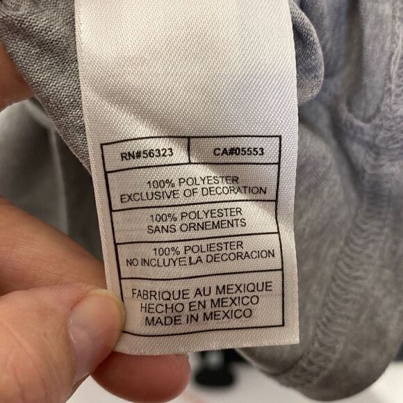 Nike Men's Dri-Fit Shirt Active Short Sleeve Crewneck Swoosh Logo Gray Size XXL - Picture 7 of 8